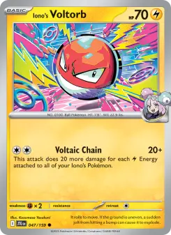 Pokémon-Karte Iono's Voltorb 047/159