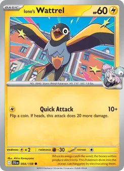 Pokémon-Karte Iono's Wattrel 054/159