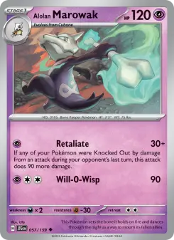 Pokémon-Karte Alolan Marowak 057/159