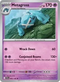 Pokémon-Karte Metagross 063/159