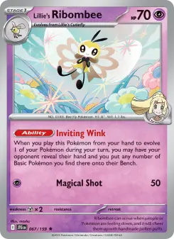Pokémon-Karte Lillie's Ribombee 067/159