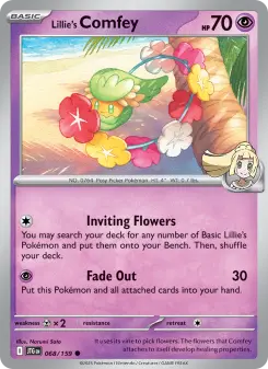 Pokémon-Karte Lillie's Comfey 068/159