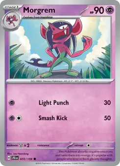 Pokémon-Karte Morgrem 072/159