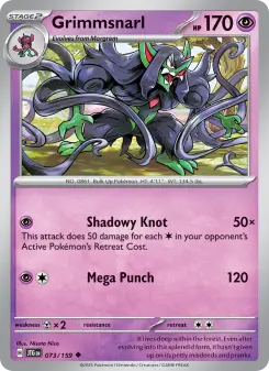 Pokémon-Karte Grimmsnarl 073/159