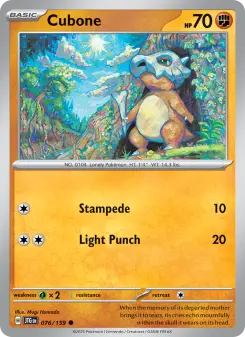Pokémon-Karte Cubone 076/159