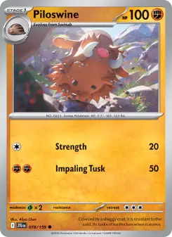Pokémon-Karte Piloswine 078/159