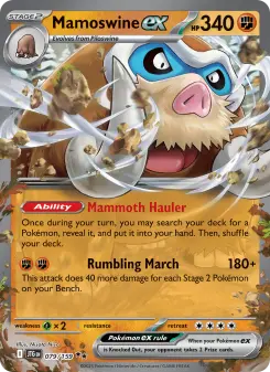 Pokémon-Karte Mamoswine ex 079/159