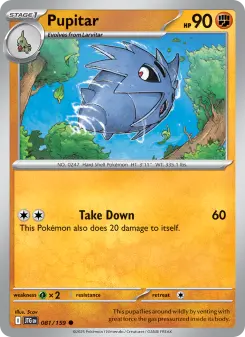 Pokémon-Karte Pupitar 081/159