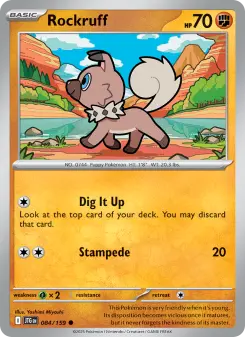 Pokémon-Karte Rockruff 084/159