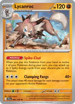 Pokémon-Karte Lycanroc 085/159