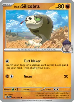 Pokémon-Karte Hop's Silicobra 086/159