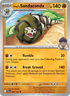 Pokémon-Karte Hop's Sandaconda 087/159