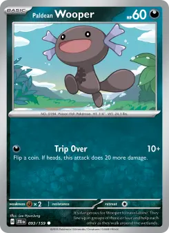 Pokémon-Karte Paldean Wooper 093/159