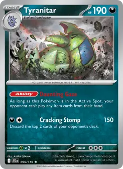 Pokémon-Karte Tyranitar 095/159