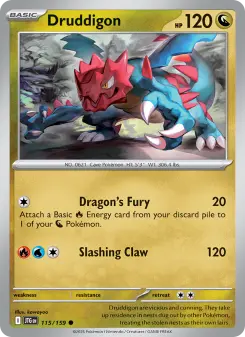 Pokémon-Karte Druddigon 115/159
