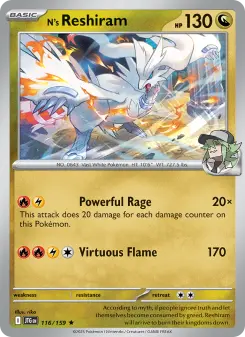 Pokémon-Karte N's Reshiram 116/159