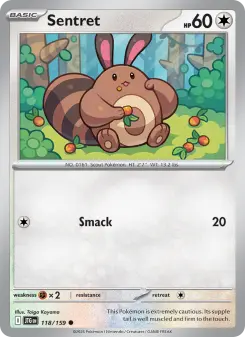 Pokémon-Karte Sentret 118/159