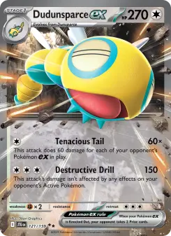Pokémon-Karte Dudunsparce ex 121/159