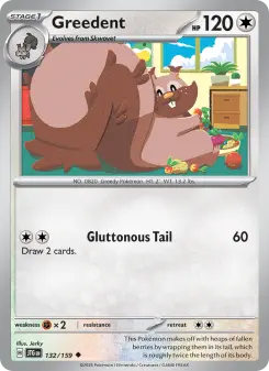 Pokémon-Karte Greedent 132/159