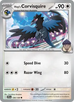 Pokémon-Karte Hop's Corvisquire 134/159
