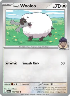 Pokémon-Karte Hop's Wooloo 135/159
