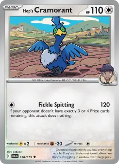 Pokémon-Karte Hop's Cramorant 138/159