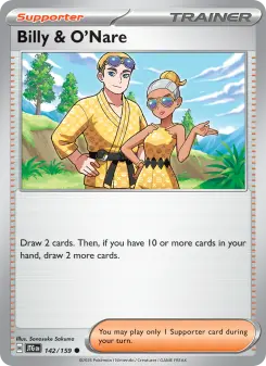 Pokémon-Karte Billy & O'Nare 142/159