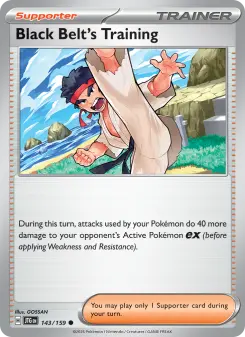 Pokémon-Karte Black Belt's Training 143/159