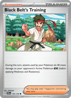 Pokémon-Karte Black Belt's Training 144/159