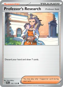 Pokémon-Karte Professor's Research 155/159