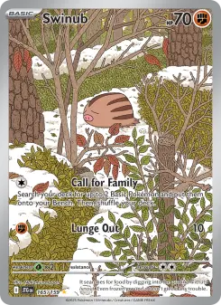 Pokémon-Karte Swinub 165/159