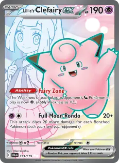 Pokémon-Karte Lillie's Clefairy ex 173/159