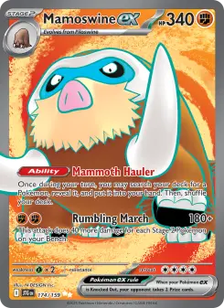 Pokémon-Karte Mamoswine ex 174/159