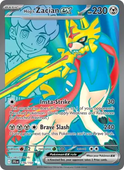 Pokémon-Karte Hop's Zacian ex 176/159