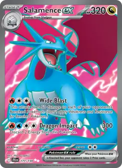 Pokémon-Karte Salamence ex 177/159