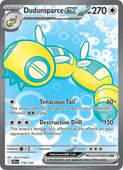Pokémon-Karte Dudunsparce ex 178/159