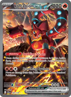 Pokémon-Karte Volcanion ex 182/159