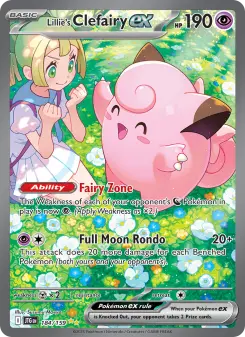 Pokémon-Karte Lillie's Clefairy ex 184/159