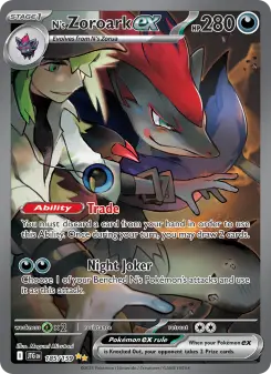 Pokémon-Karte N's Zoroark ex 185/159