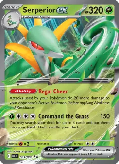 Pokémon-Karte Serperior ex 003/086