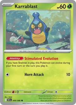 Pokémon-Karte Karrablast 009/086