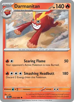 Pokémon-Karte Darmanitan 014/086