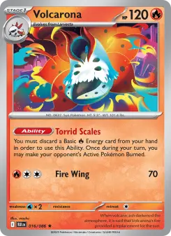 Pokémon-Karte Volcarona 016/086
