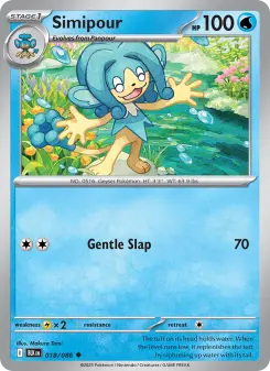 Pokémon-Karte Simipour 018/086