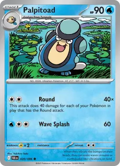 Pokémon-Karte Palpitoad 020/086