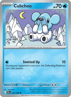 Pokémon-Karte Cubchoo 025/086