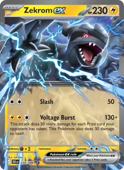 Pokémon-Karte Zekrom ex 034/086