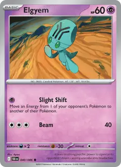 Pokémon-Karte Elgyem 040/086