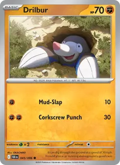 Pokémon-Karte Drilbur 045/086