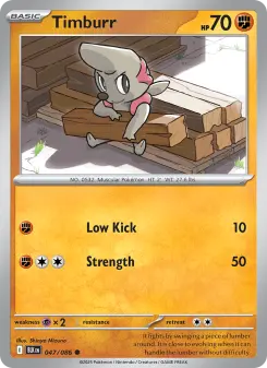 Pokémon-Karte Timburr 047/086